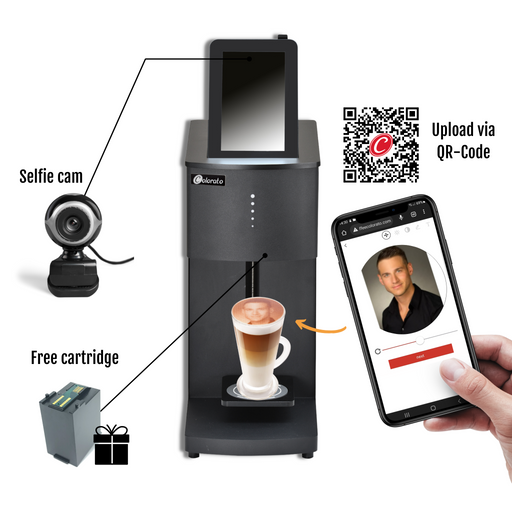 Gebrauchter Showroom Kaffeedrucker / Bierdrucker / Latte Art Drucker Coloranino® (Vorführgerät mit Gebrauchsspuren) Colorato-drinks