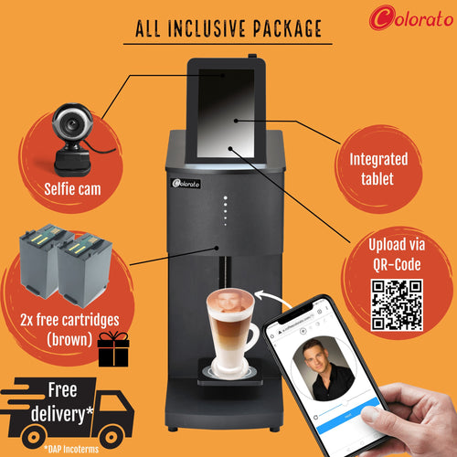 Coloranino® Coffee Printer all-in-one package Colorato-drinks